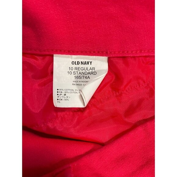 Old Navy Electric Pink Daisy Mid-Rise Bermuda Shorts SIZE-10 - Picture 3 of 6